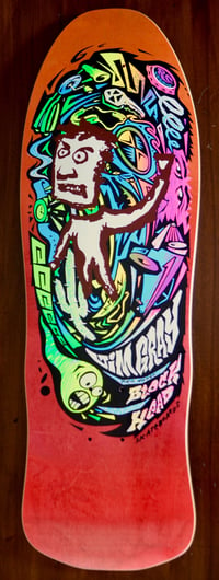 Image 1 of BLOCKHEAD - Jim Gray Angry Man #2 Skateboard Deck