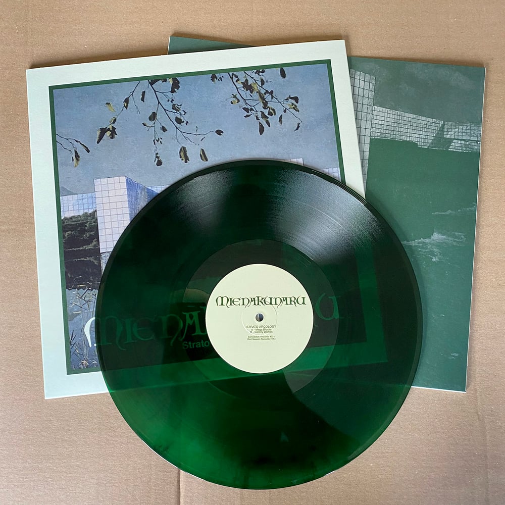 MIENAKUNARU ‘Strato Arcology’ Smoky Green/Black Vinyl LP