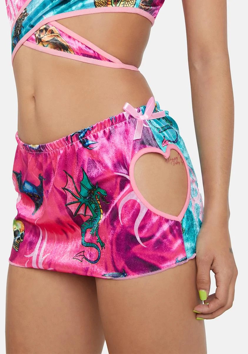 Image of Vixen - Heart mini skirt