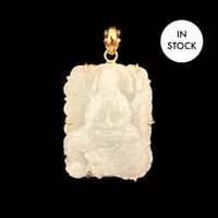 Image 1 of 10K Kuan Yin Dragon Pendant 