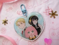 Image 1 of OUTLET!! SPY X FAMILY GLITTER KEYCHAIN
