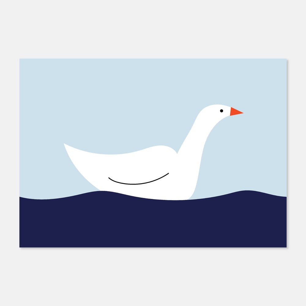 Image of Canal Swan- Fine Art Print