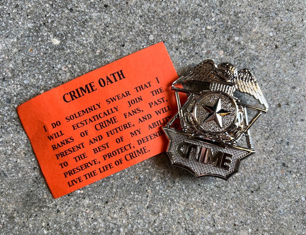 Image of CRIME BADGE