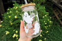 Image 1 of Cute Ghost Glass Cup 