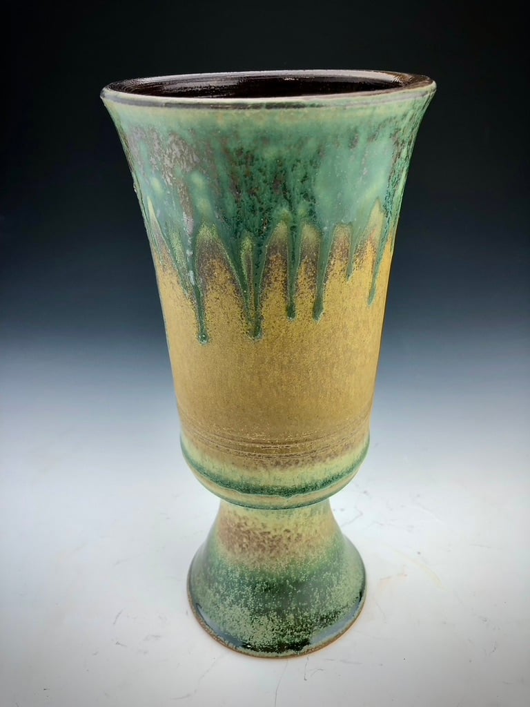 Image of Pedestal Vase, medium