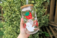 Image 3 of Red Strawberry Ghost Glass Cup