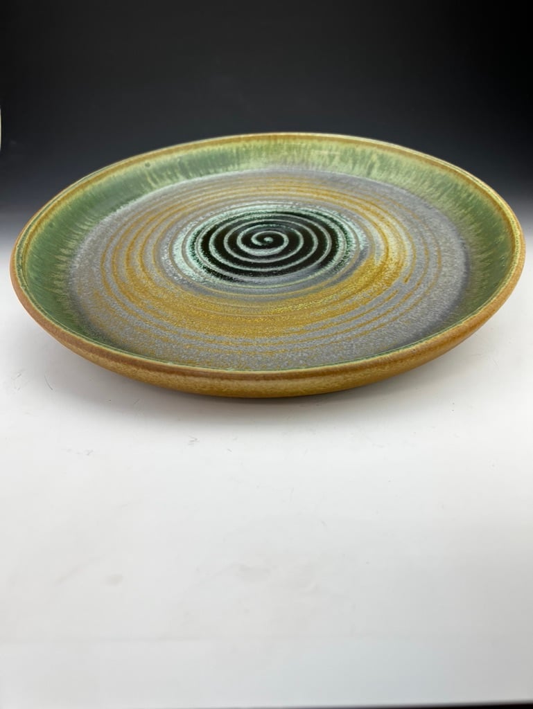 Image of Serving Platter, large, multiple layered glazes (SHW)