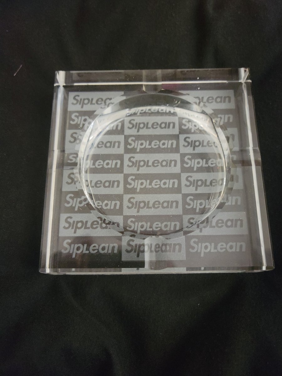 Image of Siplean Repeat Logo Glass Ashtray