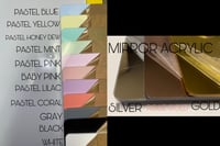 The Available Acrylic color options