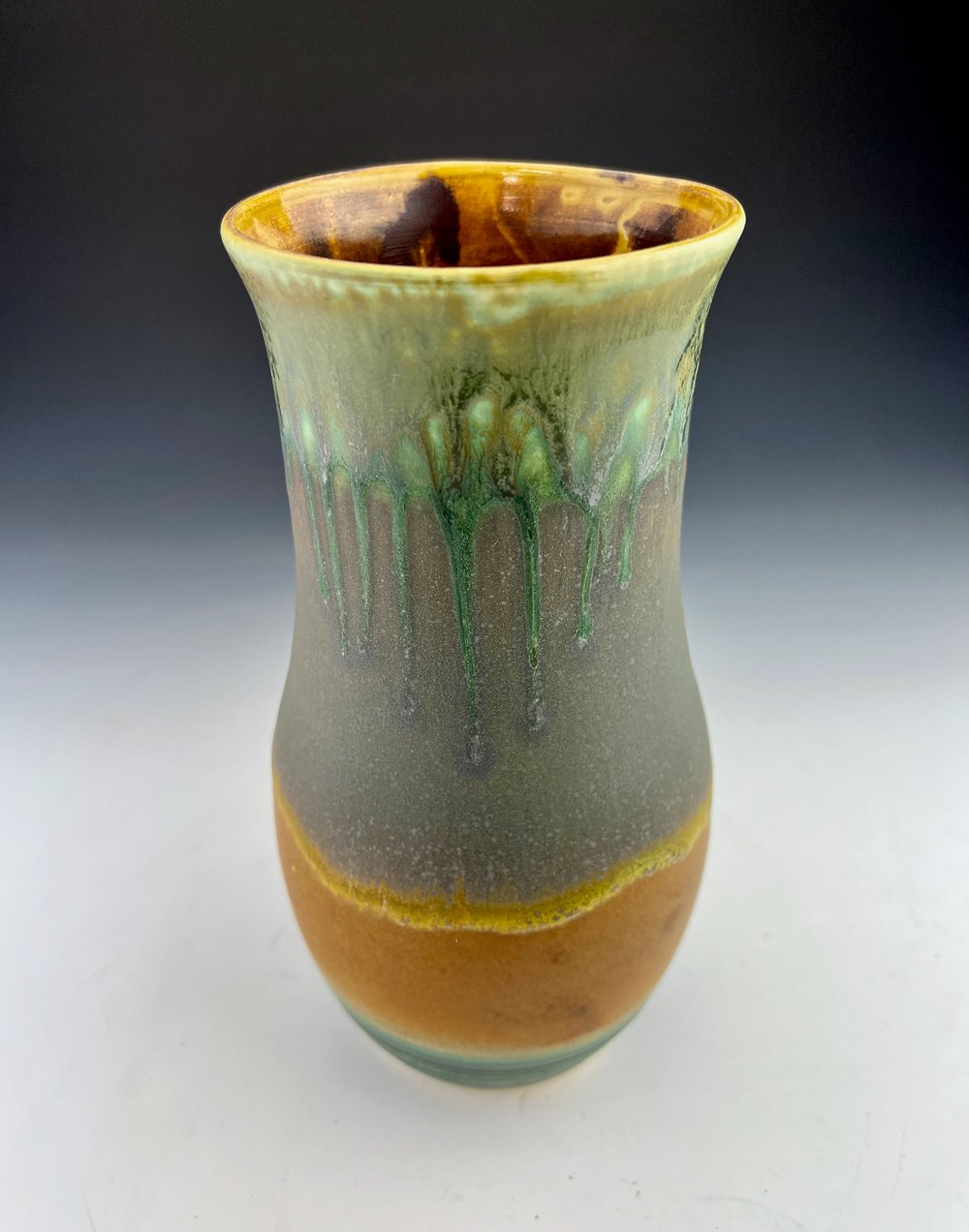 Image of Vase, medium, multiple layered glazes (SHW)