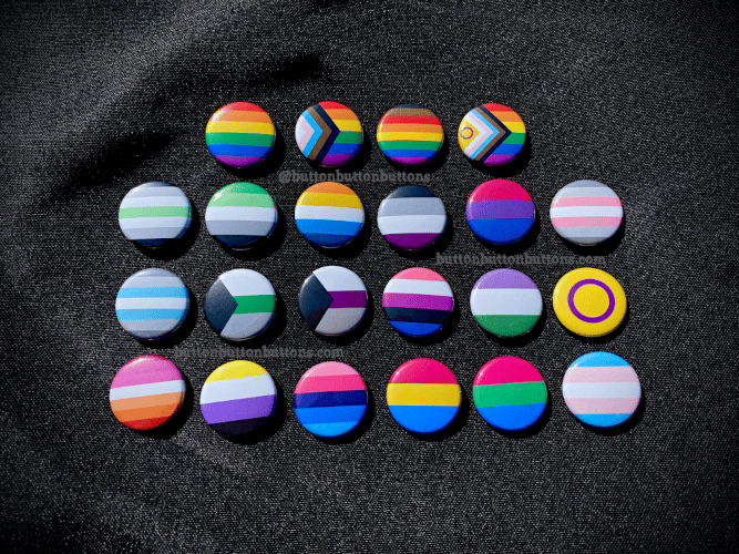 1 Pride Buttons And Zipper Pulls Button Button Custom Buttons More