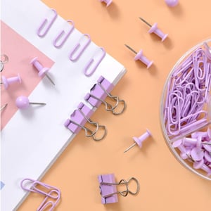 Image of Paper Clips & Push Pin Acrylic Box Set