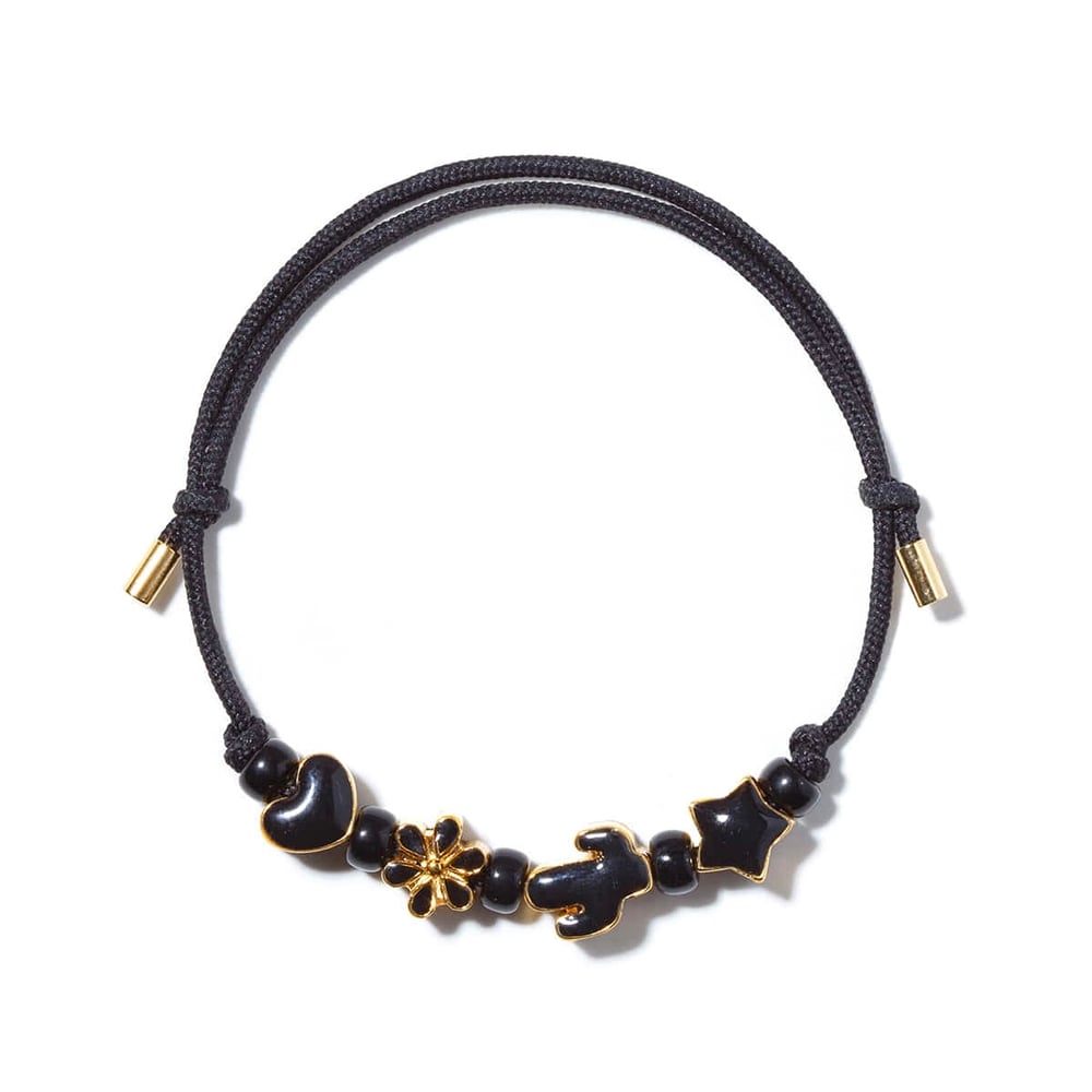 Image of ARMO - Candy Glossy Beads Bracelet (Black)