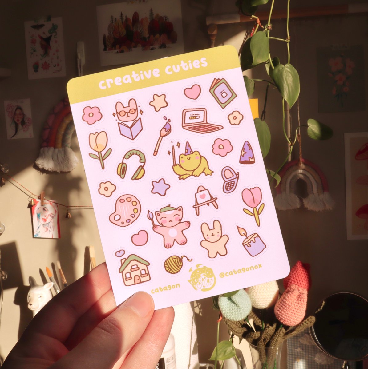 Matte Journal Sticker Sheets | Catagon