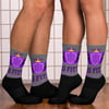 BOSSFITTED Purple and Grey Socks