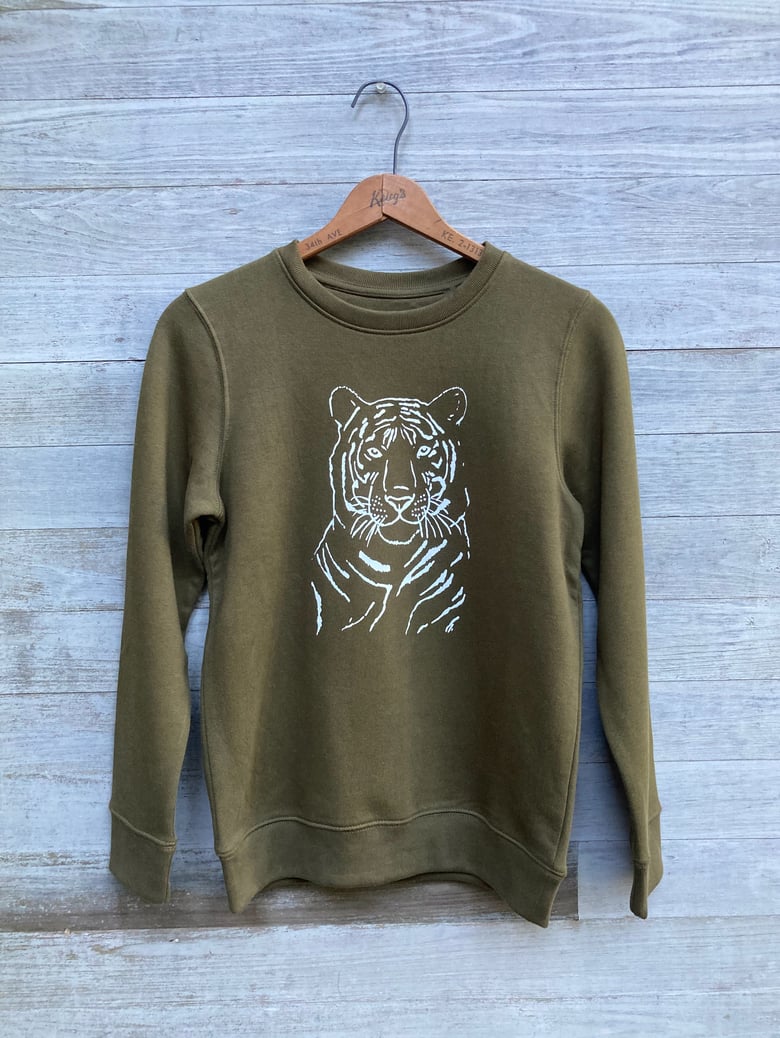 Image of Tiger Pullover, Organic Cotton, Ages 3-12