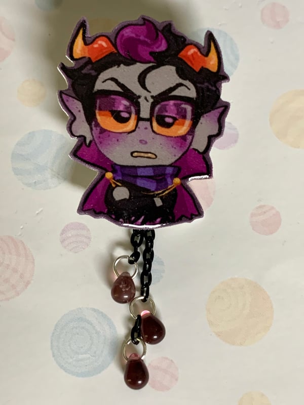 Image of Homestuck eridan ampora half pin