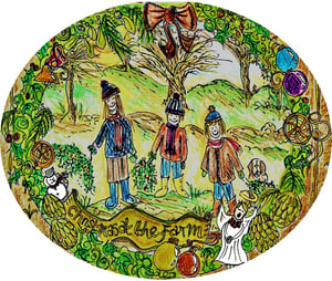 Image of View from a Christmas Tree with the animals and me £6.95 a child hood memoir