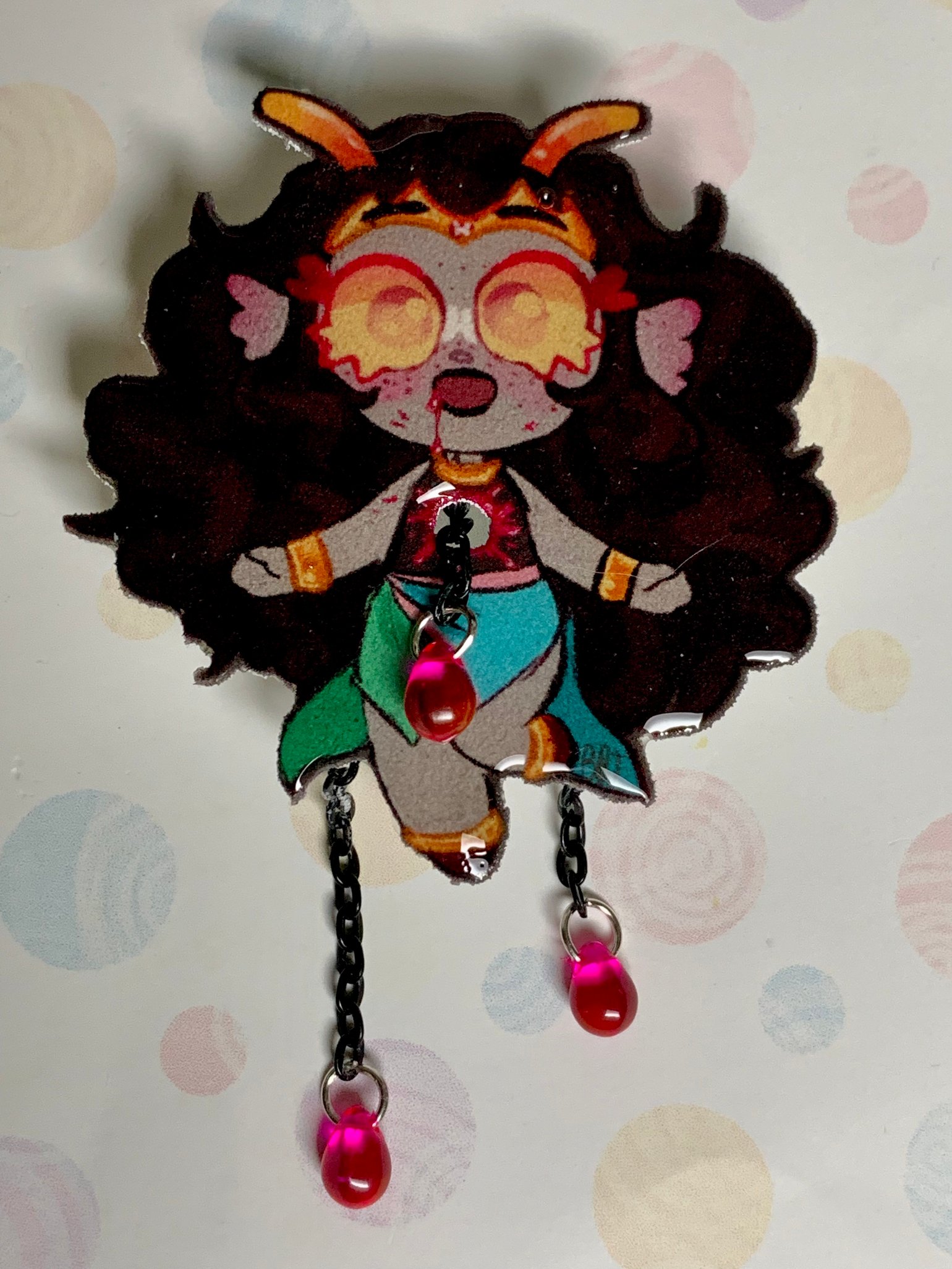 Image of Homestuck feferi peixes pin