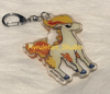 Pocket Monster Ponyta Flame Horse Keychain Charm