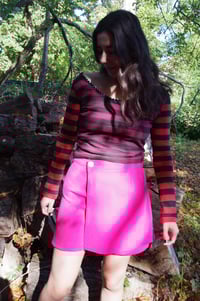 Image 4 of -30% Jupe-short Achille rose fuchsia