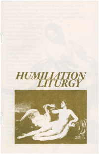 Image 1 of Humiliation Liturgy zine