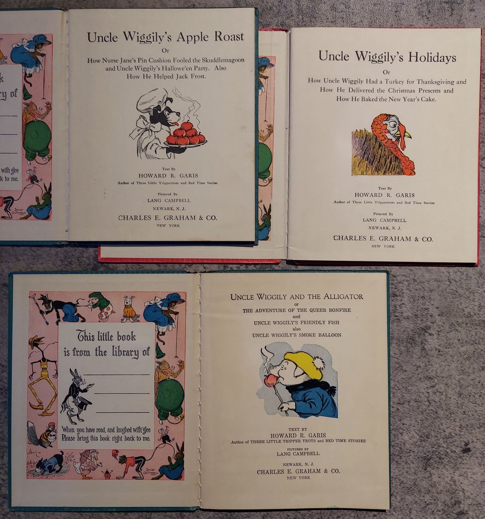 Uncle Wiggily -  Set of 3 Vintage Books (1931)