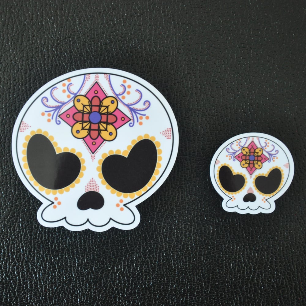Image of Sugar Skull (Yellow) - Sticker