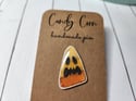 Spooky Orange and Yellow Candy Corn Handmade Pin