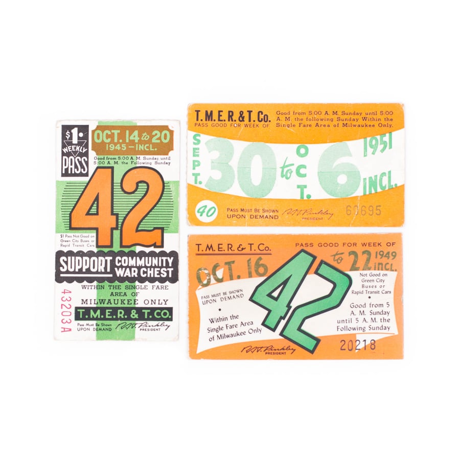 Image of Fall Transit Tickets - Set of 3