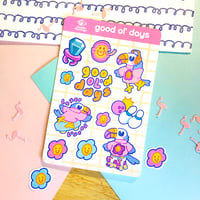 Image 1 of good ol' days sticker sheet