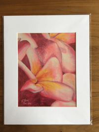 Image 3 of Print of "Brillant Pink Plumeria"