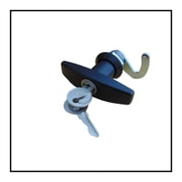 Image 1 of Tee Handle, Quarter Turn for  Enclosures, Lockers, Cupboards (Hook or Straight Catch)