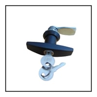 Image 2 of Tee Handle, Quarter Turn for  Enclosures, Lockers, Cupboards (Hook or Straight Catch)