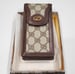 Image of Vtg. Gucci Brown Monogram Eyeglass Case