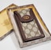 Image of Vtg. Gucci Brown Monogram Eyeglass Case