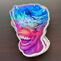 Image 4 of Neon Demons 3-pack holographic stickers 