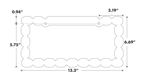 Image of Chain Link Plate Frame
