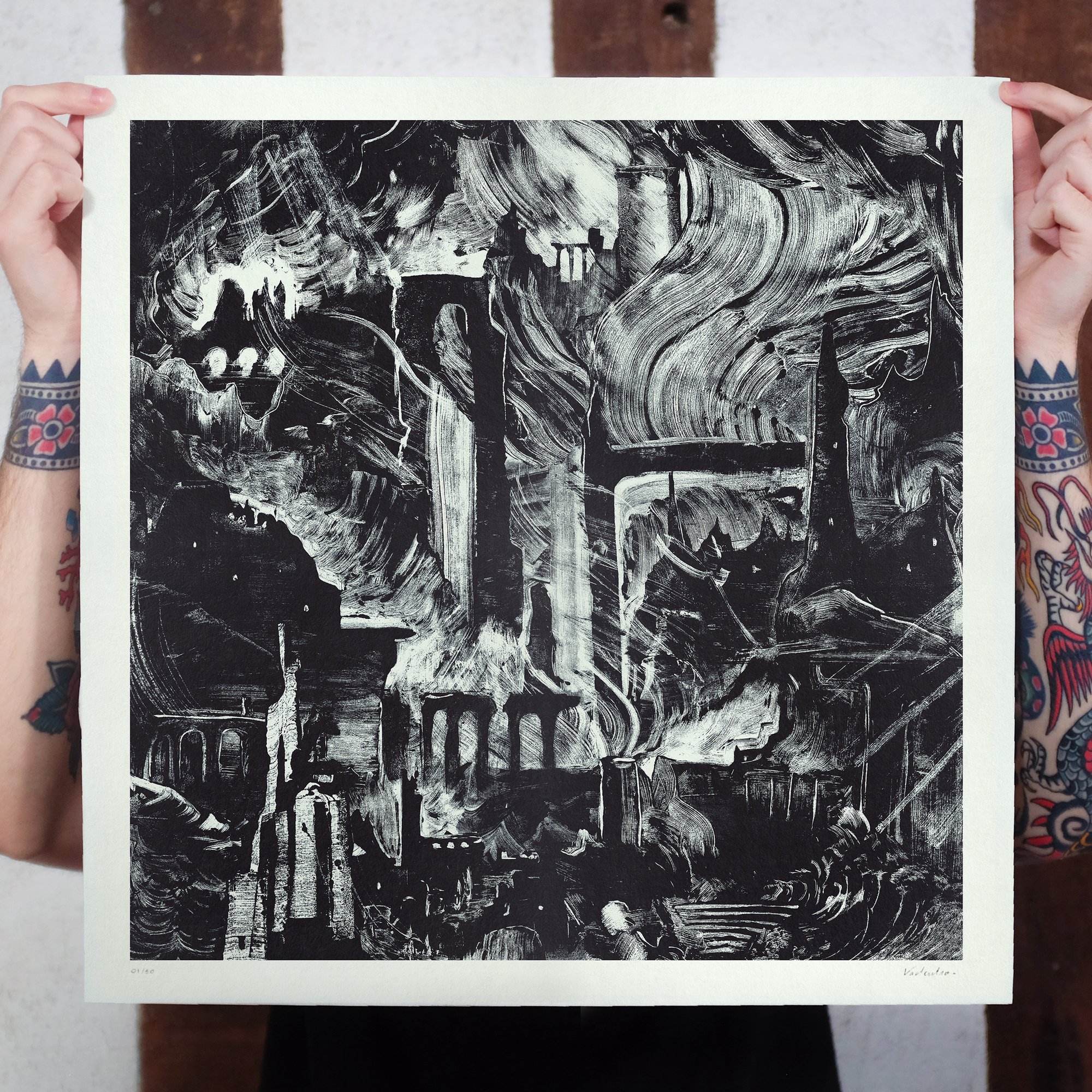 Image of WHERE THE VOID ROSE ART PRINT