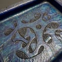 Blue & Purple Organic Pattern Treasure Tray