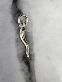 Image 1 of Solid Silver Horn Pendant