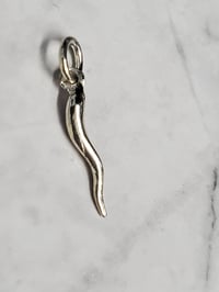 Image 3 of Solid Silver Horn Pendant