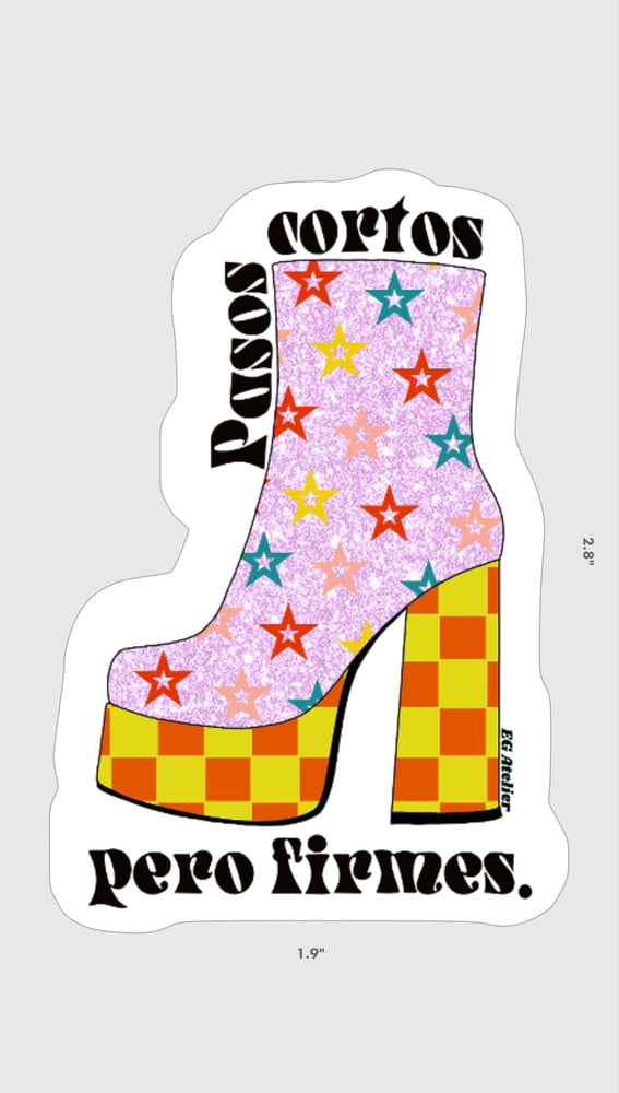 Image of Pasos Firmes Boot sticker