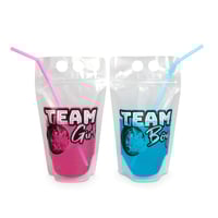 Gender Reveal Drink Pouches Burnout Or Bows
