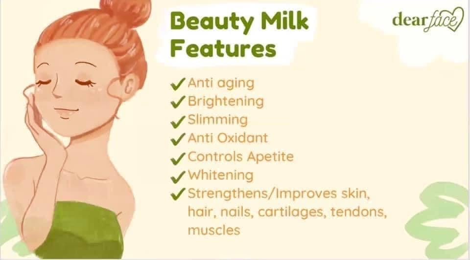 DEAR FACE Beauty Milk Melon Collagen Drink AllThingsByKriz