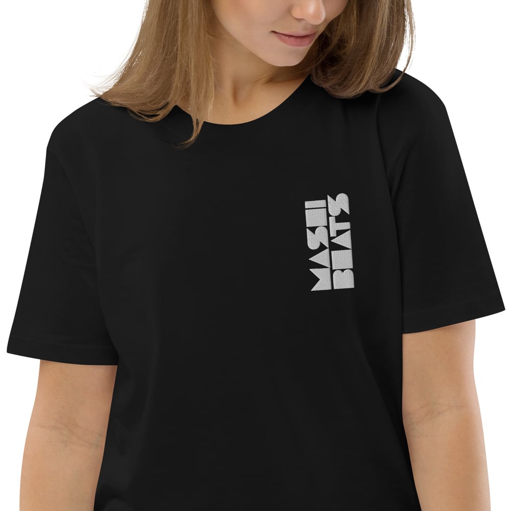 Image of Mashibeats unisex tee (black with white embroided logo)