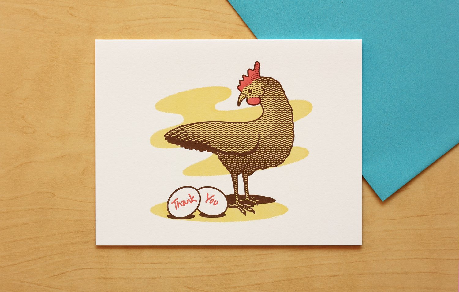 Image of Chicken "Thank You" Card