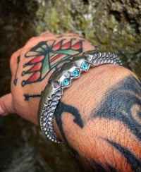 Image 2 of WL&A Indigena Collection Three Eye Serpiente Cuffs 