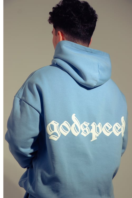 Image of The Godspeed Hoodie in Baby Blue
