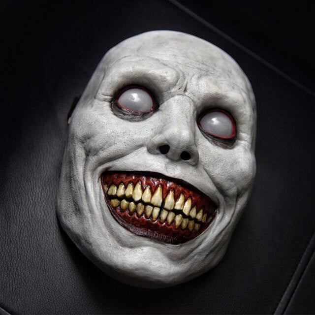 Image of EVIL Creepy Smiling Demon Halloween Mask